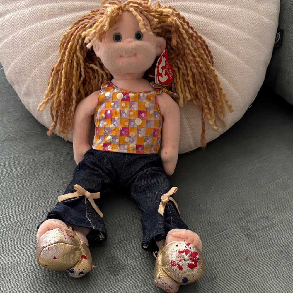 Ty Beanie Boppers "Happy Hanna" 2002 with Tag